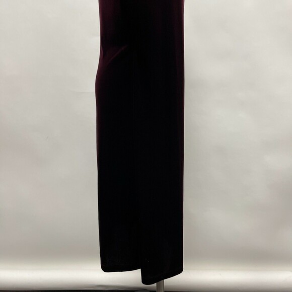 Perseption Concept Women's Body Con Dress Large Purple Maroon Velvet - Picture 7 of 9